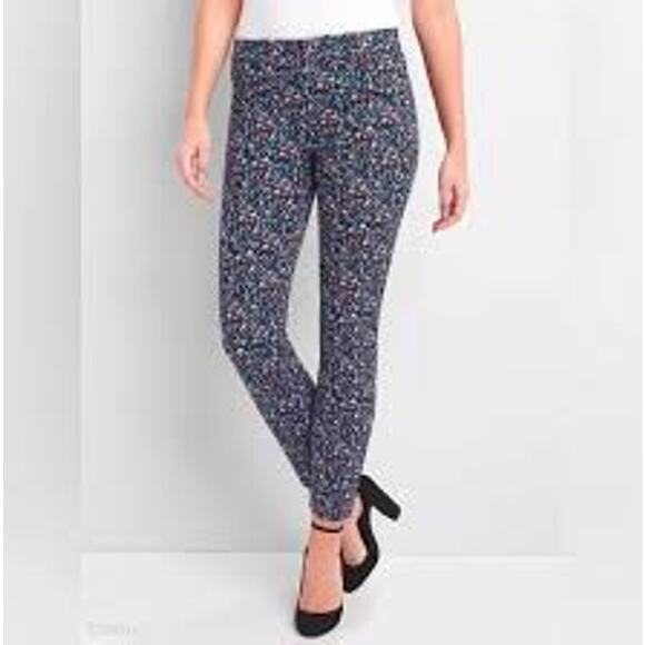 GAP Floral Skinny Ankle Pants Size 6R - Picture 1 of 7